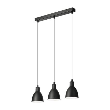 Brilagi - Suspension LED sur câble RIDDY 3xE27/60W/230V noire