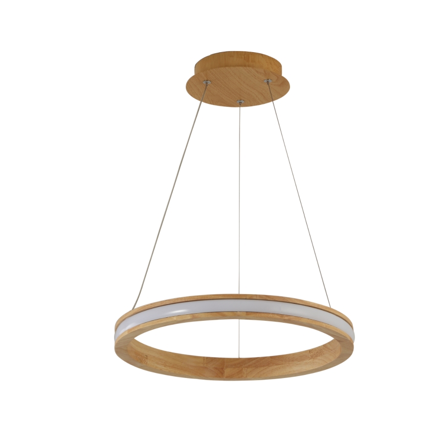 Brilagi - Suspension LED sur câble UMEA WOOD LED/30W/230V Ø 40 cm bois