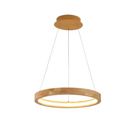 Brilagi - Suspension LED sur câble UMEA WOOD LED/30W/230V Ø 40 cm bois