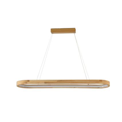 Brilagi - Suspension LED sur câble UMEA WOOD LED/40W/230V 90x22 cm en bois