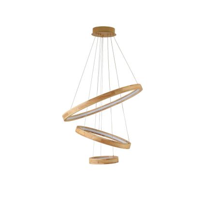 Brilagi - suspension LED sur câble UMEA WOOD LED/45W/230V Ø 60 cm bois