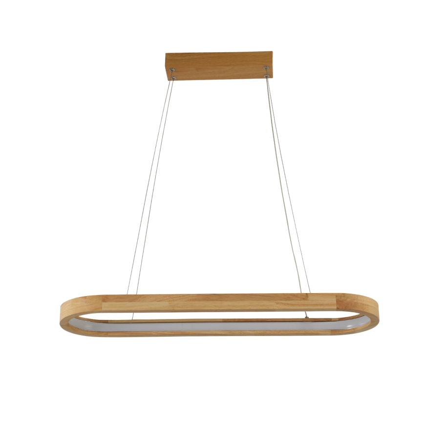Brilagi - Suspension LED UMEA WOOD sur câble, 30W, 230V, 70x20 cm, en bois