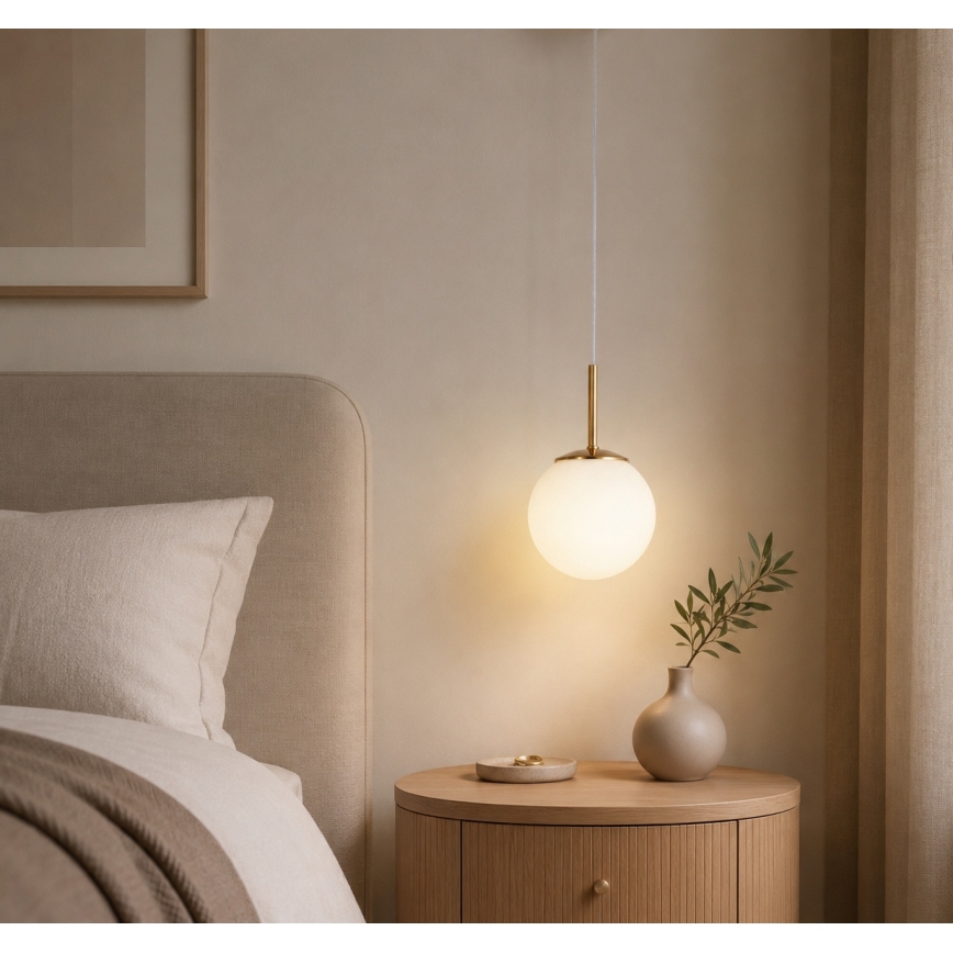 Brilagi - Suspension MILO sur câble, 1xE27/60W/230V, finition dorée