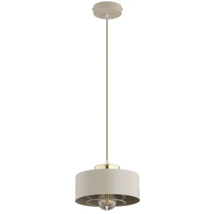 Brilagi - Suspension sur câble 1xE27/60W/230V Ø 20 cm beige/doré
