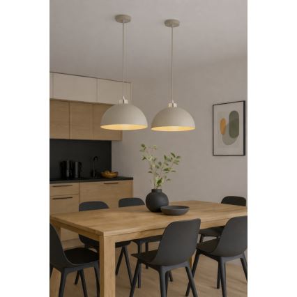 Brilagi - Suspension sur câble 1xE27/60W/230V Ø 30 cm beige/doré