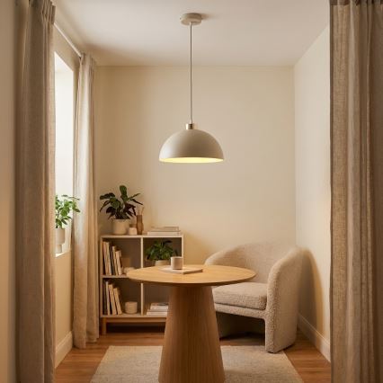 Brilagi - Suspension sur câble 1xE27/60W/230V Ø 30 cm beige/doré