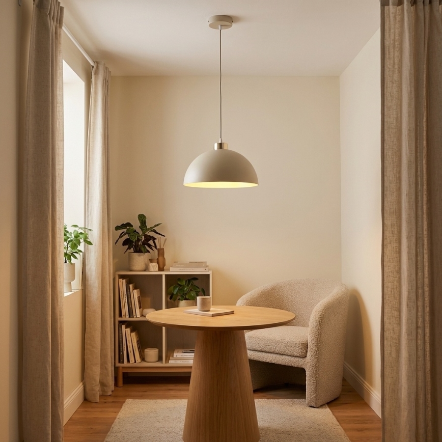Brilagi - Suspension sur câble 1xE27/60W/230V Ø 30 cm beige/doré