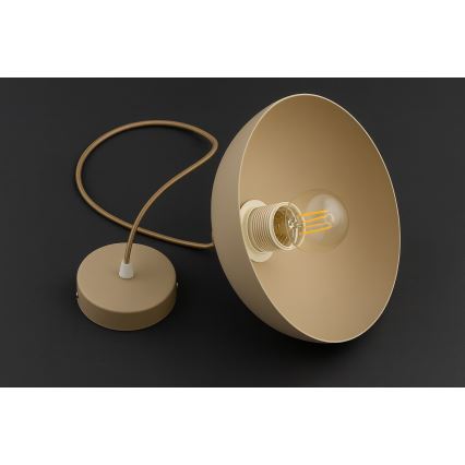 Brilagi - Suspension sur câble 1xE27/60W/230V Ø 30 cm beige/doré