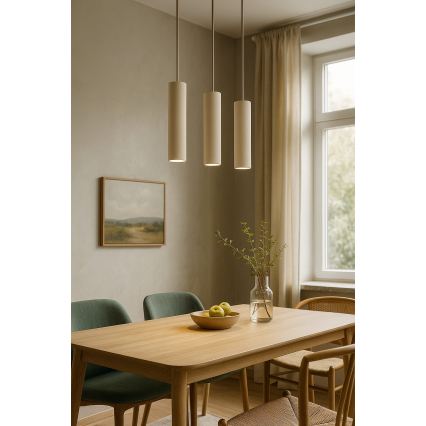 Brilagi - Suspension sur câble 1xGU10/15W/230V beige/doré