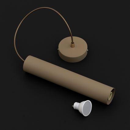 Brilagi - Suspension sur câble 1xGU10/15W/230V beige/doré