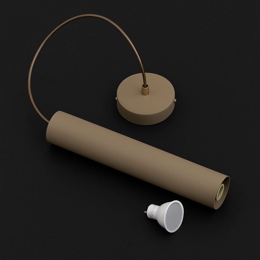 Brilagi - Suspension sur câble 1xGU10/15W/230V beige/doré