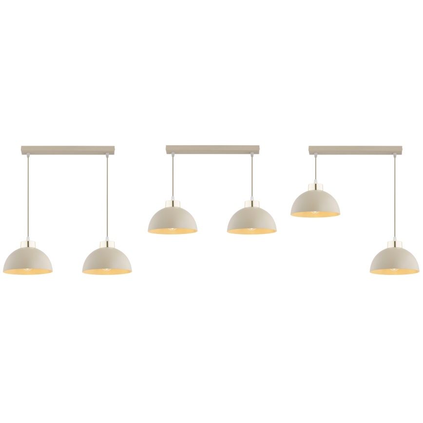 Brilagi - Suspension sur câble 2xE27/60W/230V beige/doré