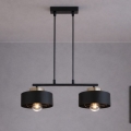 Brilagi - Suspension sur câble 2xE27/60W/230V noir/doré