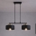 Brilagi - Suspension sur câble 2xE27/60W/230V noir/doré