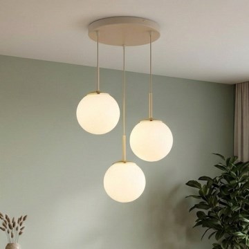 Brilagi - Suspension sur câble 3xE27/60W/230V beige/doré