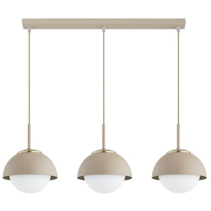 Brilagi - Suspension sur câble 3xE27/60W/230V beige/doré