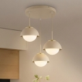 Brilagi - Suspension sur câble 3xE27/60W/230V beige/doré