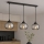 Brilagi - Suspension sur câble 3xE27/60W/230V noir/gris fumé