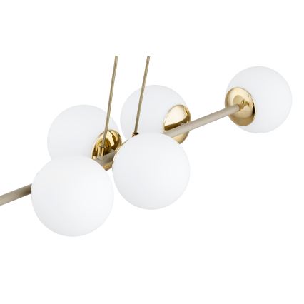 Brilagi - Suspension sur câble 6xE27/60W/230V beige/doré
