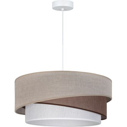 Brilagi - Suspension sur câble ARROW 1xE27/60W/230V Ø 45 cm beige/marron/blanc