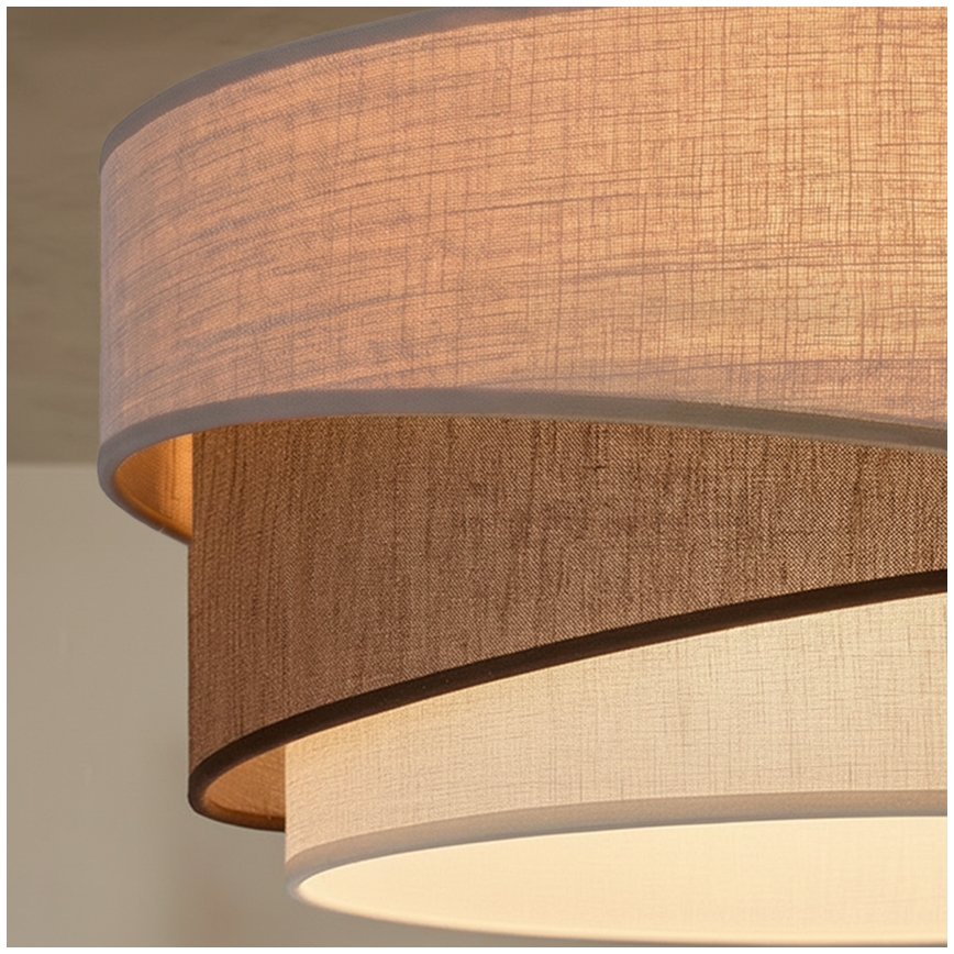 Brilagi - Suspension sur câble ARROW 1xE27/60W/230V Ø 45 cm beige/marron/blanc