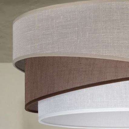 Brilagi - Suspension sur câble ARROW 1xE27/60W/230V Ø 45 cm beige/marron/blanc