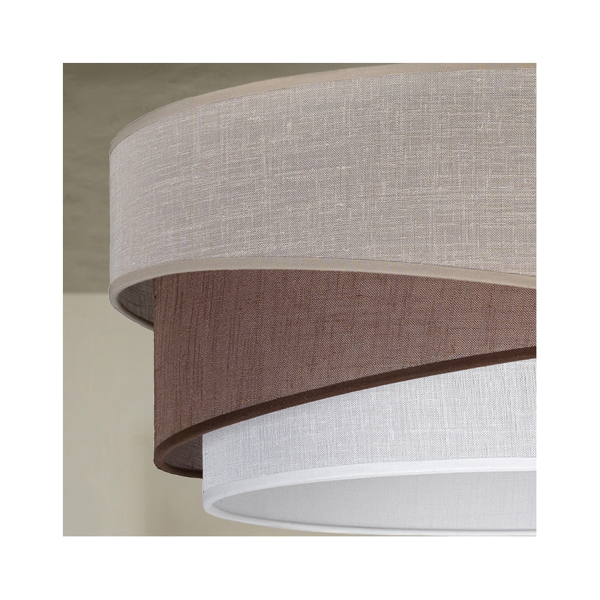 Brilagi - Suspension sur câble ARROW 1xE27/60W/230V Ø 45 cm beige/marron/blanc
