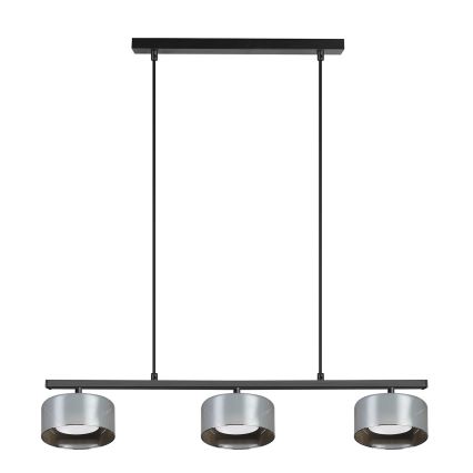 Brilagi - Suspension sur câble AURA LUX 3xGX53/30W/230V noir/fumé