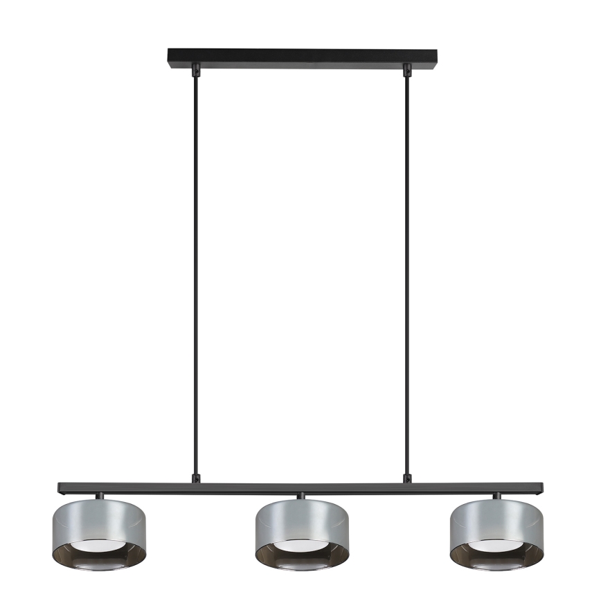 Brilagi - Suspension sur câble AURA LUX 3xGX53/30W/230V noir/fumé