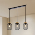 Brilagi - Suspension sur câble BASKLITE 3xE27/15W/230V bois d'hévéa/noir