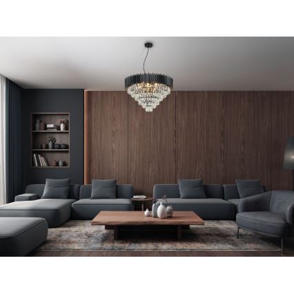 Brilagi - Suspension sur câble CARLOS 11xE14/40W/230V Ø 80 cm