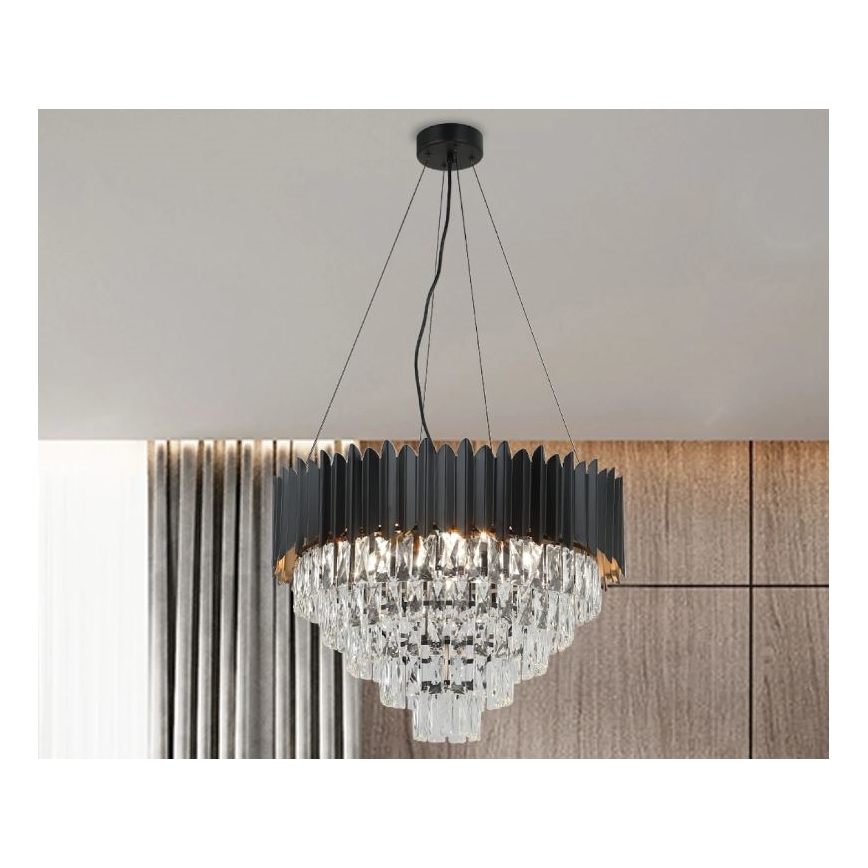 Brilagi - Suspension sur câble CARLOS 9xE14/40W/230V Ø 60 cm
