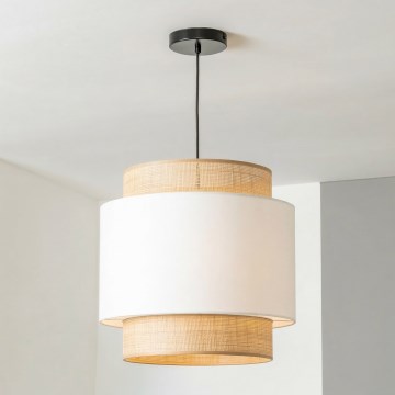 Brilagi - Suspension sur câble CERIA 1xE27/40W/230V Ø 30 cm noir/beige/blanc