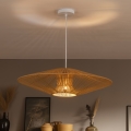 Brilagi - Suspension sur câble CERIA BOHO 1xE27/40W/230V Ø 70 cm blanc/marron