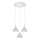 Brilagi - Suspension sur câble CONE TRIPLE ROUND 3xGX53/15W/230V blanche
