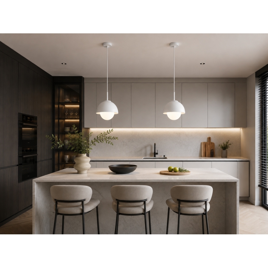BRILAGI - Suspension sur câble COSMO 1xE27/60W/230V Ø 18 cm blanche