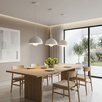 BRILAGI - Suspension sur câble COSMO 1xE27/60W/230V Ø 30 cm blanc/doré