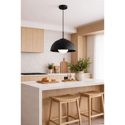 BRILAGI - Suspension sur câble COSMO 1xE27/60W/230V Ø 30 cm noire