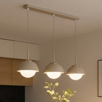 Brilagi - Suspension sur câble COSMO 3xE27/60W/230V beige/doré