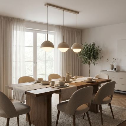 Brilagi - Suspension sur câble COSMO 3xE27/60W/230V beige/doré