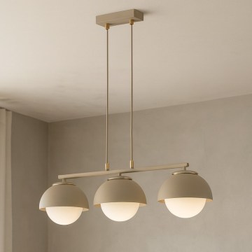 Brilagi - Suspension sur câble COSMO 3xE27/60W/230V beige/doré