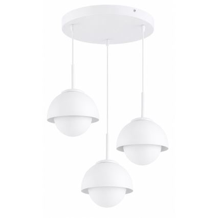 BRILAGI - Suspension sur câble COSMO 3xE27/60W/230V blanc/doré