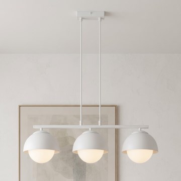BRILAGI - Suspension sur câble COSMO 3xE27/60W/230V blanche