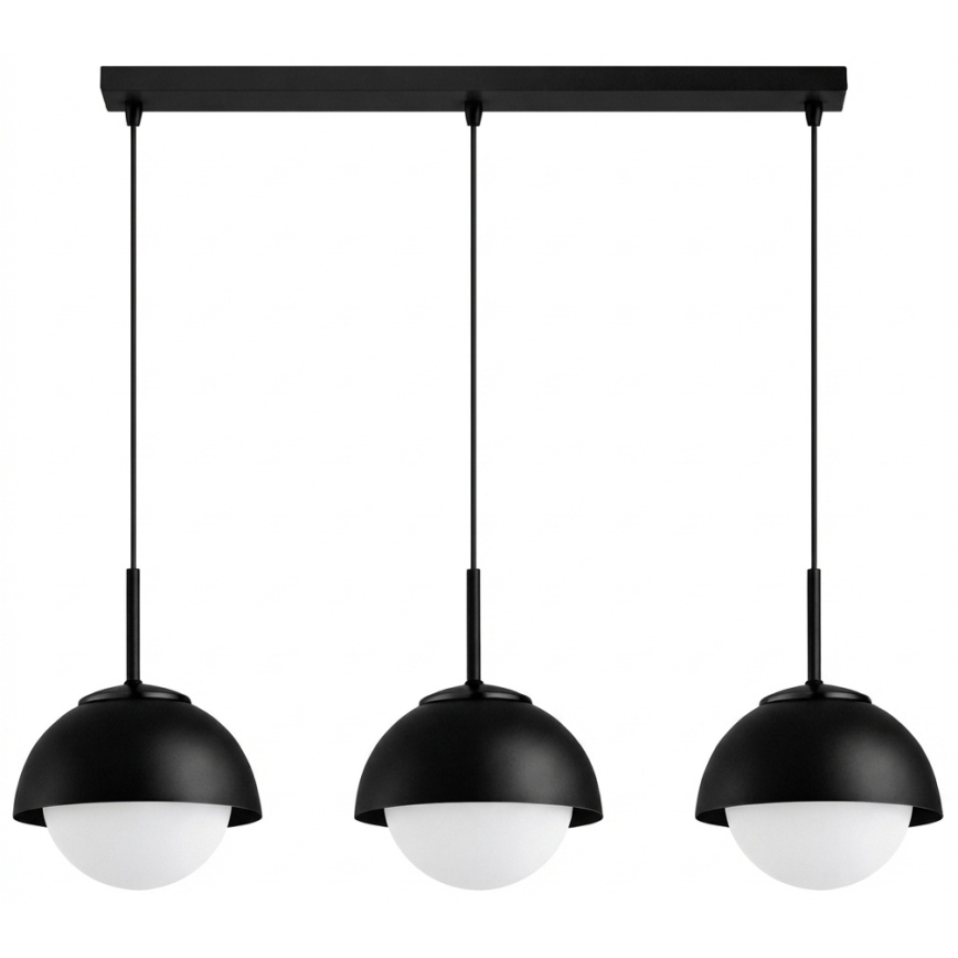 BRILAGI - Suspension sur câble COSMO 3xE27/60W/230V noir