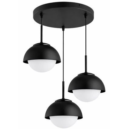 BRILAGI - Suspension sur câble COSMO 3xE27/60W/230V noire
