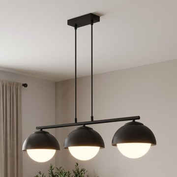 BRILAGI - Suspension sur câble COSMO 3xE27/60W/230V noire