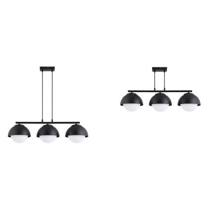 BRILAGI - Suspension sur câble COSMO 3xE27/60W/230V noire
