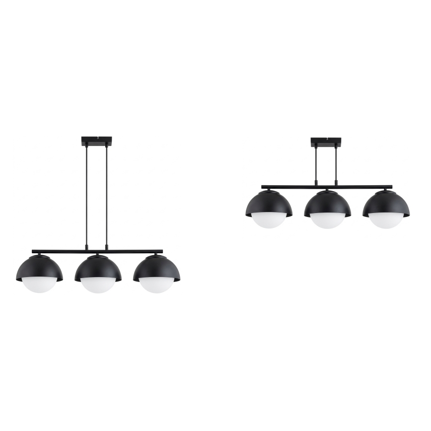 BRILAGI - Suspension sur câble COSMO 3xE27/60W/230V noire