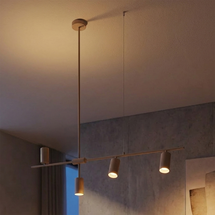 Brilagi - Suspension sur câble CRANE 4xGU10/30W/230V beige