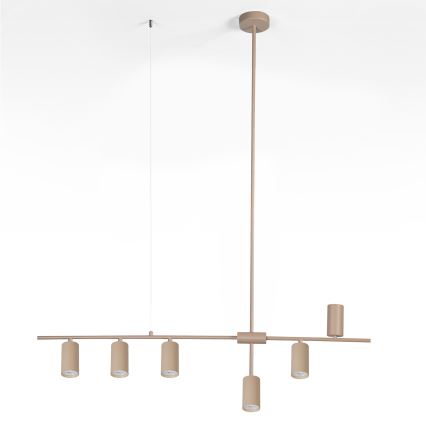 Brilagi - Suspension sur câble CRANE 6xGU10/30W/230V beige
